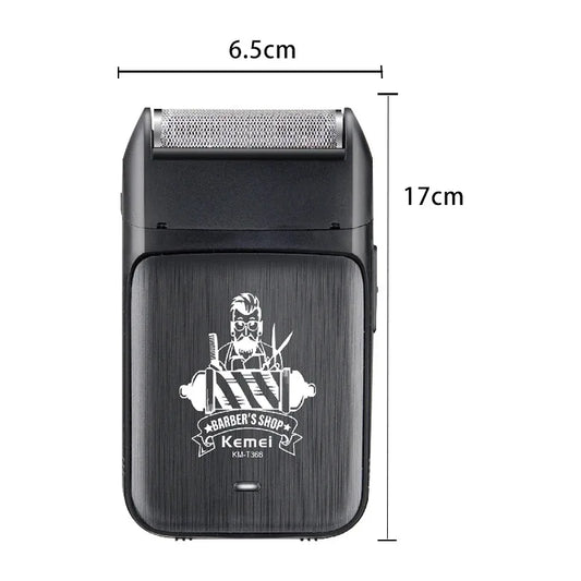 Kemei Compact Single Foil Shaver – Portable Cordless Razor for Men