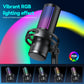 RGB Gaming Condenser Microphone – USB Studio Mic for Streaming, Podcast & PC