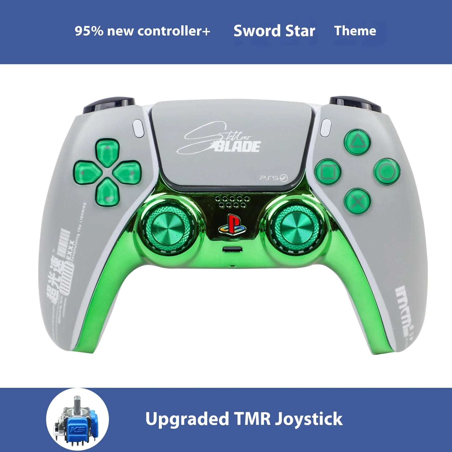 Stellar Blade TMR Wireless PS5 Controller – Hall Joystick Custom Esports Gamepad (Refurbished)