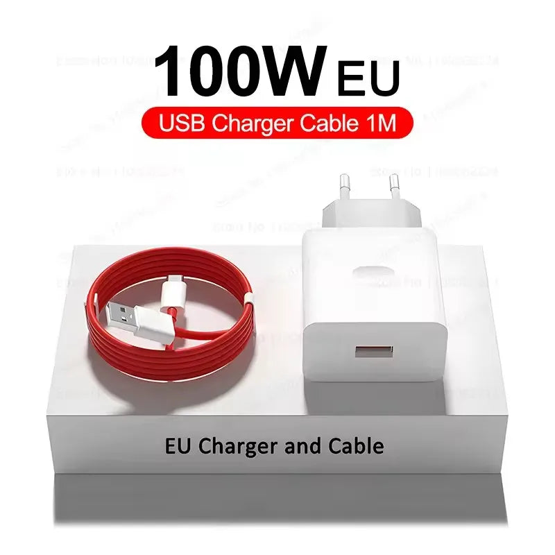 C100W SuperVOOC Fast Charger – USB-C Adapter for OnePlus 13/13R/12/11/10 Pro, Nord 4, OPPO & Realme