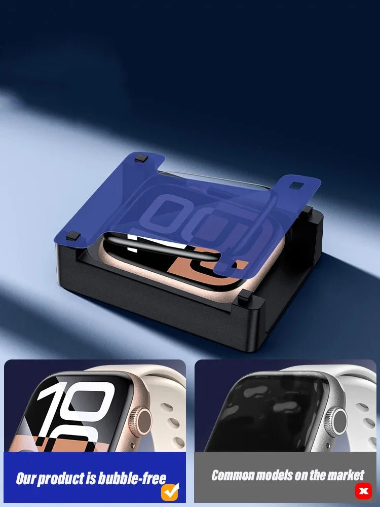 1-5PCS Screen Protector For Apple Watch Series 11-10 9-8-7-6 5 Se ultra 3/2 49mm 42-46mm 41mm 45mm 40 44mm Positioning Tool+film