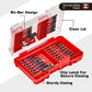 Geinxurn Impact Screwdriver Bit Set with Tough Case(Red), 27PCS S2 Steel Bit Set,2" Long  bits with 2.36