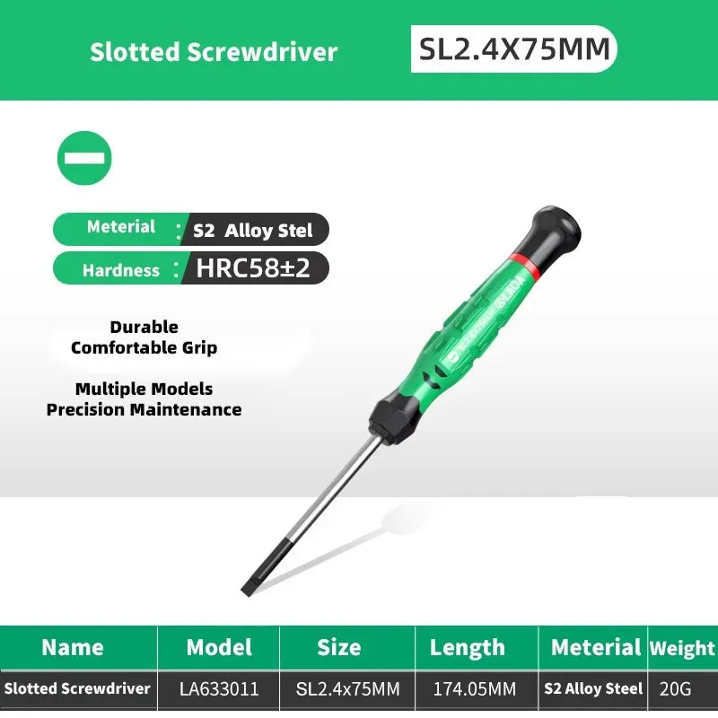 LAOA 1pcs precision screwdriver SL1.0-4.0  phillips mini  phillips plum blossom T5-T20