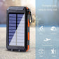 Solar Power Bank 80000mAh Portable Charger External Battery Charger Strong Light LDE Light For All Smartphones