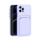 Luxury Silicone Card Holder Wallet Case For iPhone 15 14 13 12 11 Pro Max Plus Shockproof Phone Slot Cover Accessories