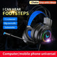 G60 Gaming Headset 7.1 Stereo Virtual Surround Bass Headphone with Microphone LED Light Foldable G58