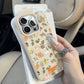 Flower Leather Phone Case For iPhone 15 Pro Max Case iPhone 11 12 13 14 16 17 Pro Max Plus 17 Air Shockproof Soft Silicone