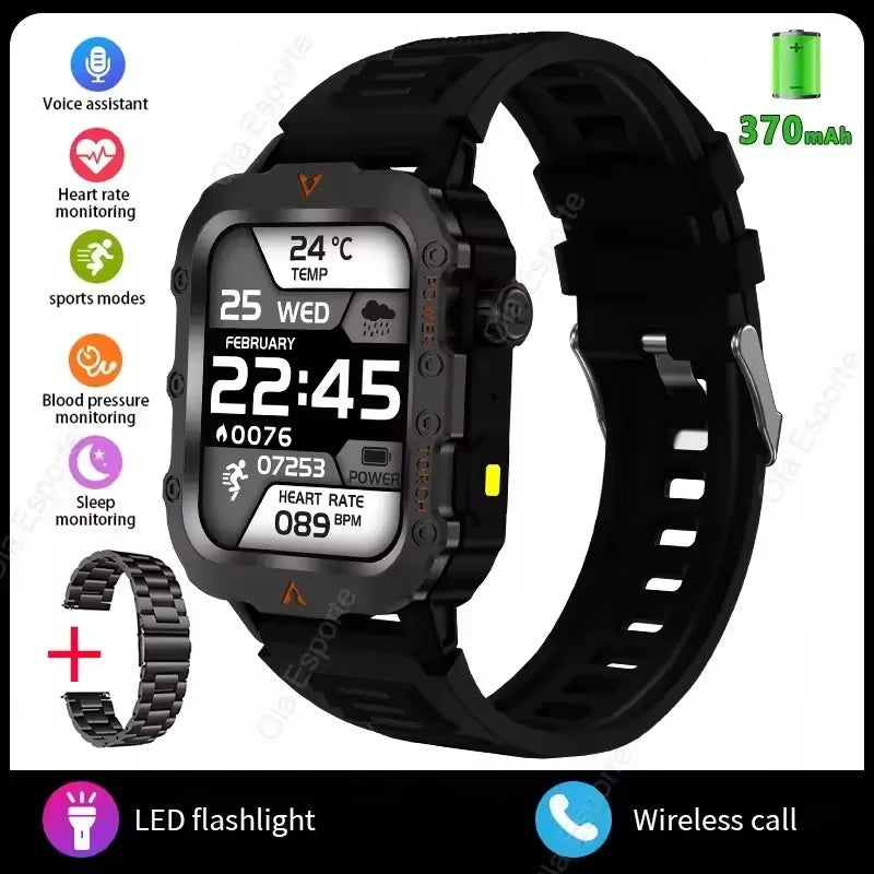 New GPS Sport Smart Watch Waterproof  BT Call MilitaryGrade Outdoor IP67 for Men Women Fashion Business