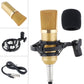 Professional BM-700 Metal Condenser Microphone – Gold-Plated Large Diaphragm for Studio & KTV