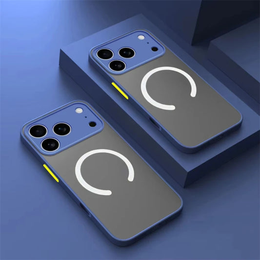 Matte Magnetic For Magsafe Wireless Charge Phone Cases For iPhone 17 16 15 14 13 11 12 Pro Max Plus XS Max XR X Air Armor