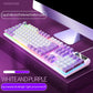 104-Key Wired Gaming Keyboard – Backlit Mechanical Feel for PC & Laptop