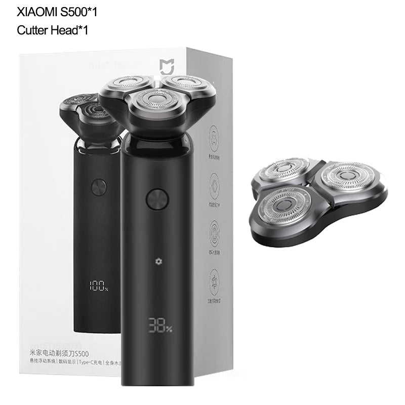 XIAOMI MIJIA S500 Electric Shaver Dry Wet Shaving Triple Blade Trimmer Beard Floating Head Men's Shaver Electric Razors Machine