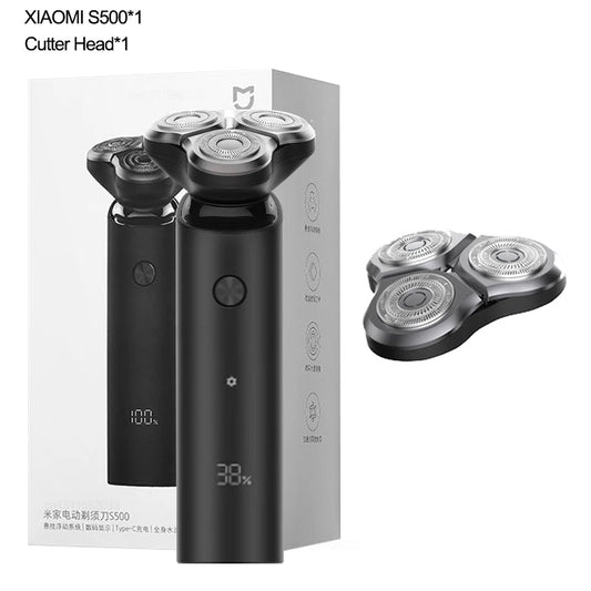 XIAOMI MIJIA S500 Electric Shaver Dry Wet Shaving Triple Blade Trimmer Beard Floating Head Men's Shaver Electric Razors Machine
