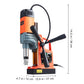 SucceBuy 1300W/1400W 2" Magnetic Drill Press - 810 RPM