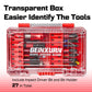 Geinxurn Impact Screwdriver Bit Set with Tough Case(Red), 27PCS S2 Steel Bit Set,2" Long  bits with 2.36
