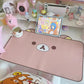 Kawaii Cute Ins Style Mouse Pad Original Cat Large Size Leather Waterproof