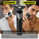SEJOY 3-in-1 Electric Shaver – Cordless Beard & Nose Hair Trimmer, Waterproof USB Rechargeable