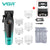 VGR 196 Professional Hair Clipper – DLC Ceramic Blade, LED Display, Cordless USB Hair Trimmer