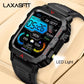 LAXASFIT New Outdoor Military Smartwatch Bluetooth Talking 1.73 Inch LED Sports Fitness