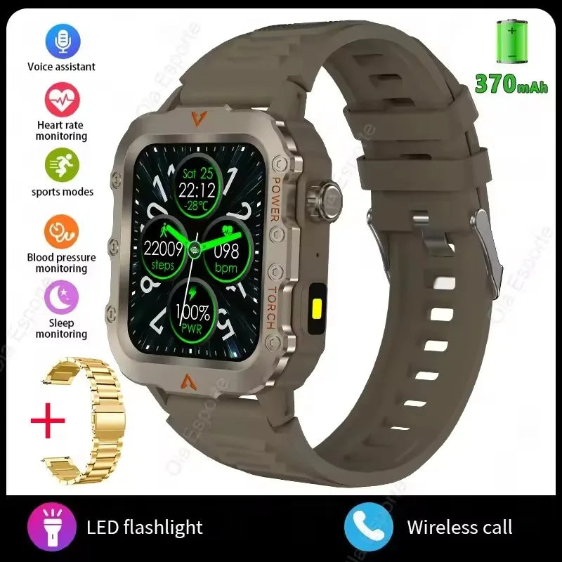 New GPS Sport Smart Watch Waterproof  BT Call MilitaryGrade Outdoor IP67 for Men Women Fashion Business