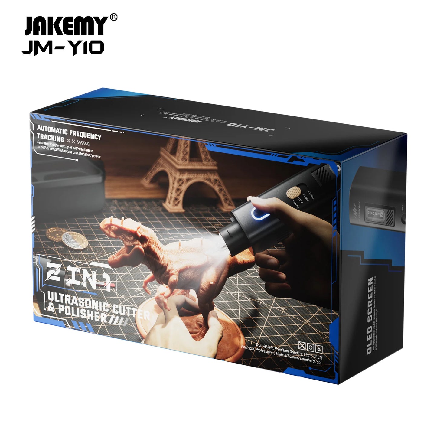 JAKEMY 40kHz Ultrasonic Cutter – Handheld Multifunctional Craft Tool for 3D Prints, PVC, Leather & Wood