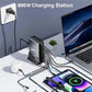 800W GaN Charger 10-Port USB C PD3.1 Fast Charging Station for iPhone 16/15 Samsung MacBook