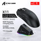 Attack Shark X11/X6/X2/X2Pro Gaming Mouse Magnetic RGB PAW3395 Bluetooth Three-Mode Connection Wireless Mouse, DPI Adjustable