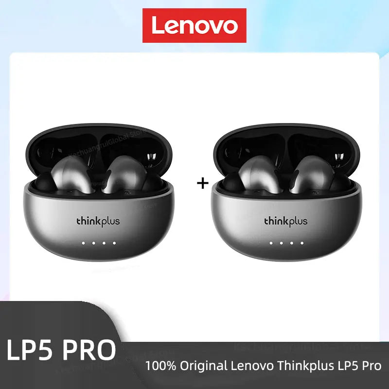 Lenovo LP5 PRO Wireless Bluetooth 5.4 Earphones TWS HiFi Sound Gaming LP5Pro Sport Long Standby with Mic 2025
