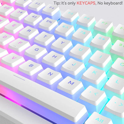 Pudding PBT Keycaps – 129-Key Double Shot Set for RGB Mechanical Keyboards (60%/80%/100%)