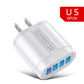 3.1A 4 Ports USB Charger Fast QC 3.0 for Australia New Zealand AU Plug Wall For Samsung Xiaomi Mobile
