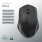 Bluetooth 5.2 Dual-Mode Wireless Mouse – Silent, Rechargeable, 1600DPI for Laptop & PC